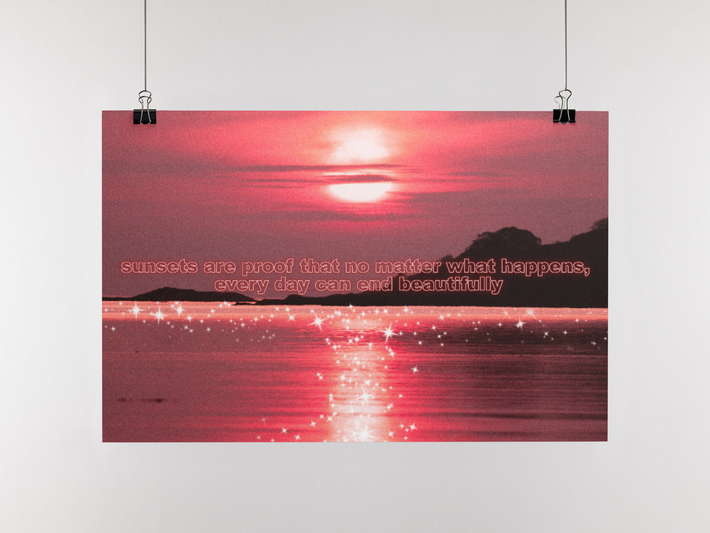 Inspirational Poster | Sunset quote Poster | Beautiful Sunset Poster | inspirational quote prints | Inspirational Quote Wall Art Print