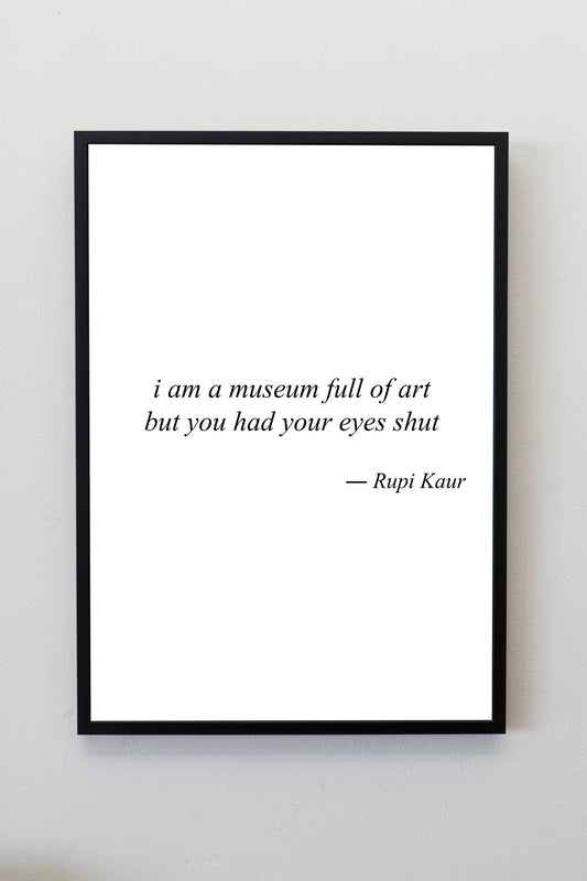 Rupi Kaur Poem Print | Rupi Kaur Quote Print | Rupi Kaur Quote Wall Art | Author Quote Wall Art | Bedroom Decor Aesthetic | Aesthetic Prints