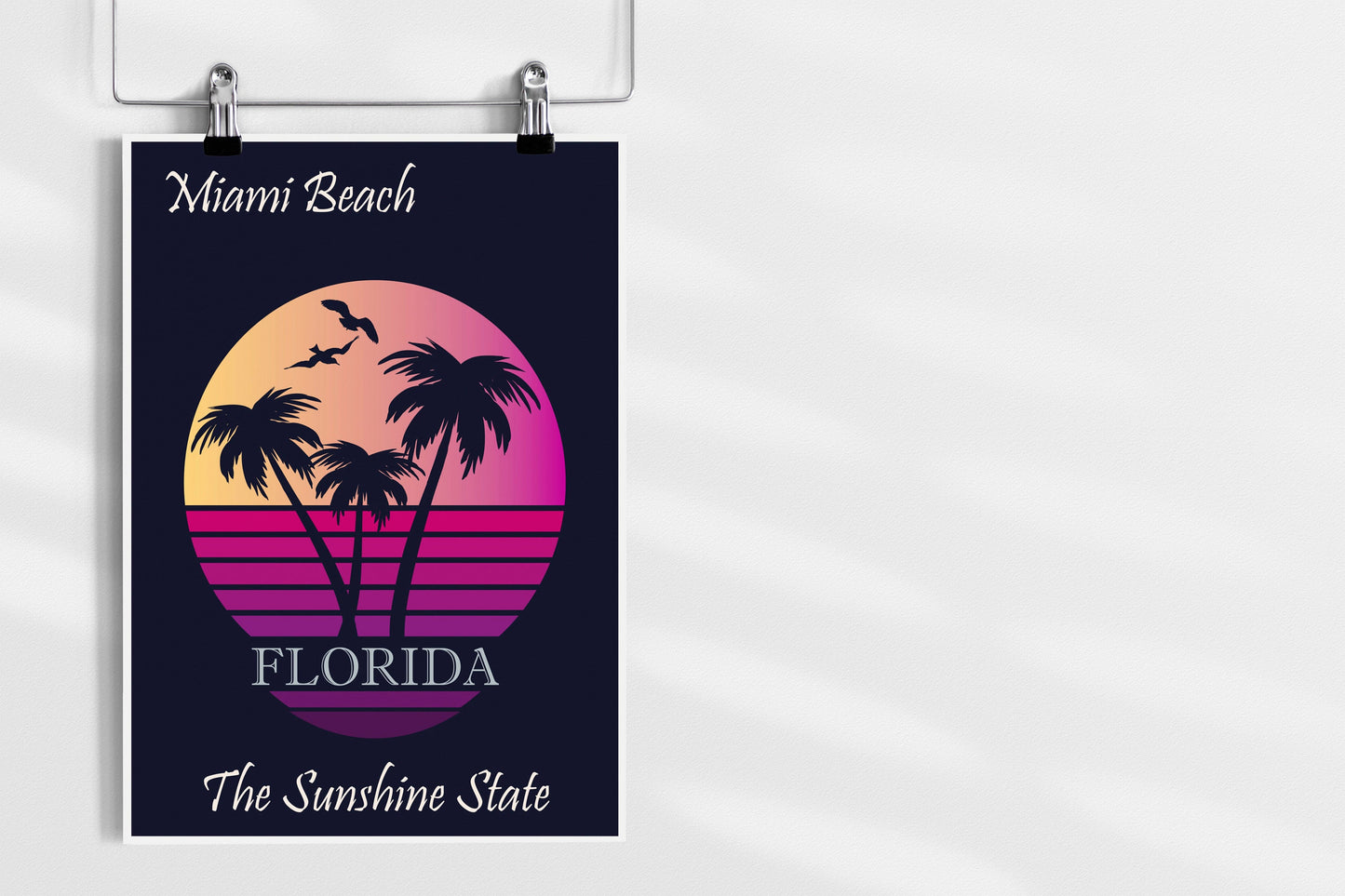 Miami Beach Travel Poster | Florida Travel Poster | USA Travel Poster | Miami Travel Print | Miami Poster | USA Poster | Miami Print