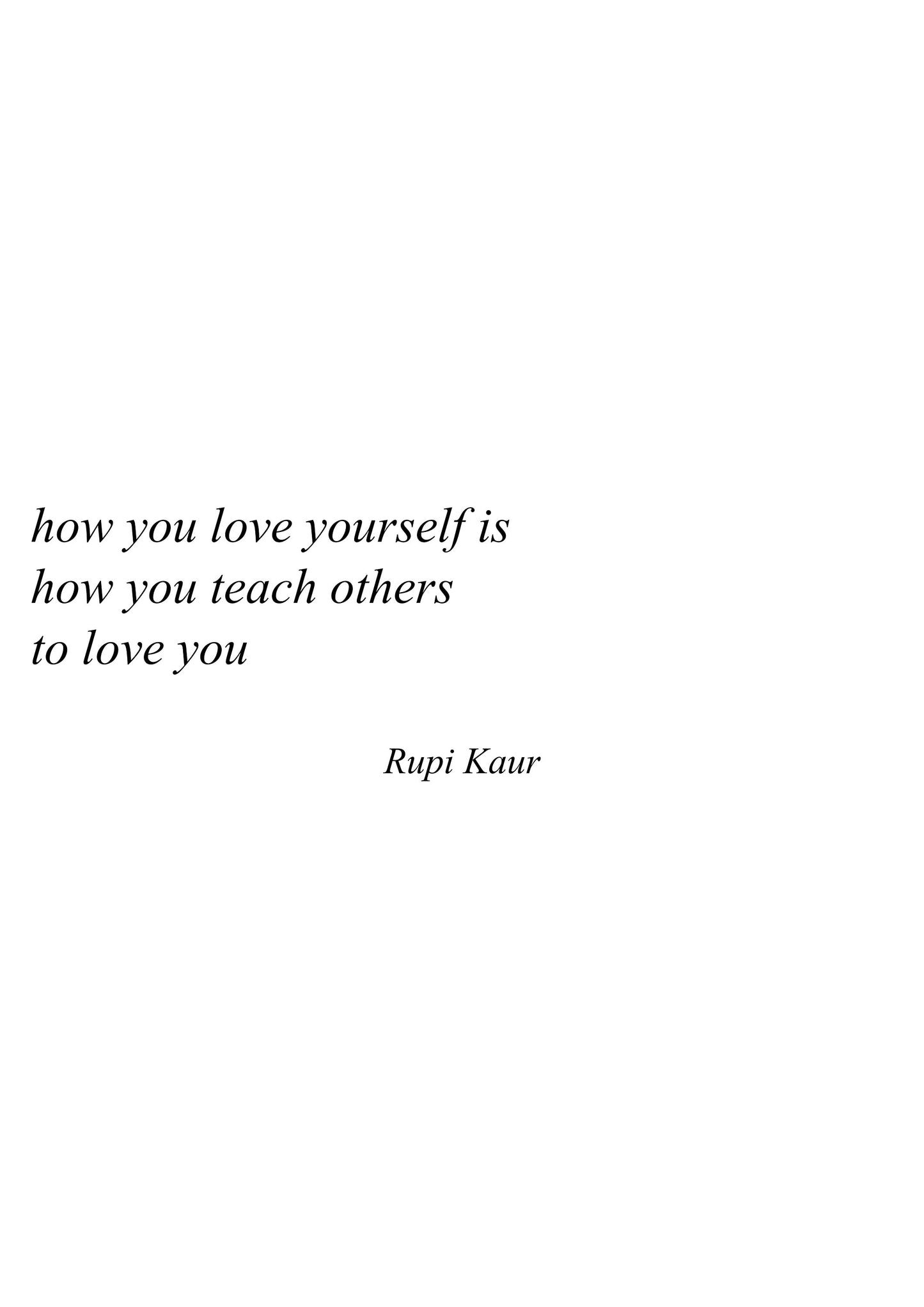 Rupi Kaur Quote Print | Rupi Kaur Poem Print | Rupi Kaur Quote Wall Art | Author Quote Wall Decor | Love Poem Wall Art | Love Quote Wall Art