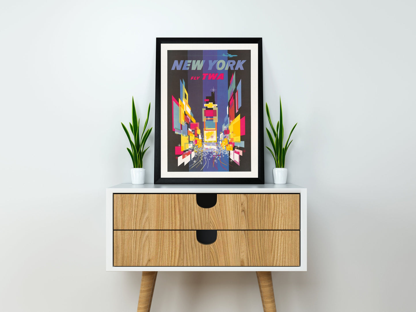 New York Travel Poster | New York Poster | New York Travel Print | Retro Wall Art | | Retro Poster | New York Gift | Aesthetic Wall Art