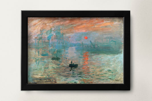 Claude Monet's Sunrise Print | Famous Painting Print | Claude Monet Wall Art | Sunrise Wall Art | Impression Wall Art | Impressionist Art
