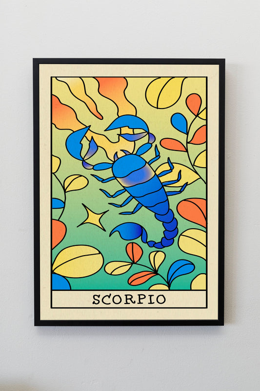 Scorpio Astrology Gift | Scorpio Wall Art | Scorpio Zodiac Sign Prints | Scorpio Horoscope Poster | Scorpio Star Sign Poster | Scorpio Print