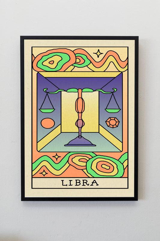 Libra Astrology Gift | Libra Star Sign Gift | Libra Horoscope posters | Libra Zodiac Sign Prints | Astrology Lover Gift | Spiritual Wall Art