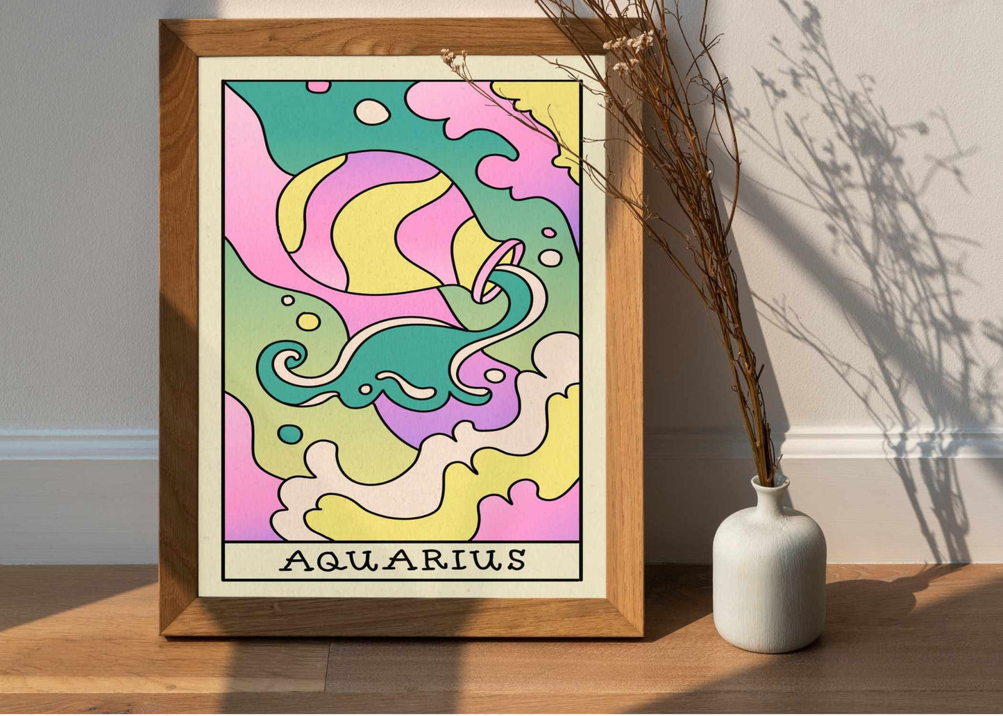 Aquarius Posters | Aquarius Astrology Gift | Aquarius Zodiac Sign Poster | Aquarius Horoscope Prints | Aquarius Star Sign Poster