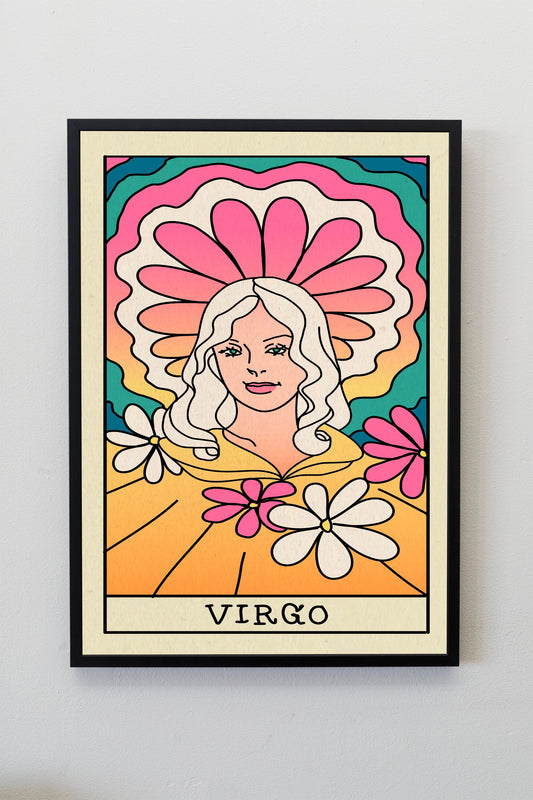 Virgo Astrology Gift | Virgo Star Sign Gift | Virgo Horoscope poster | Virgo Zodiac Sign Prints | Astrology Lover Gift | Spiritual Wall Art