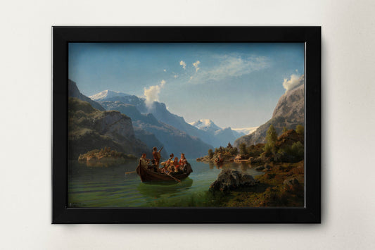 Nature Wall Art | Mountain Painting Print | Artwork for Living Room | Beautiful Wall Art | Scenic Print