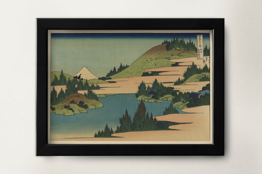 Hokusai Prints | Mountain Poster | Japanese Wall Art | Japanese Aesthetic Prints | Hakone Lake in Sagami Province by Katsushika Hokusai