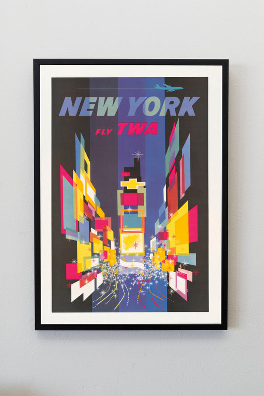 New York Travel Poster | New York Poster | New York Travel Print | Retro Wall Art | | Retro Poster | New York Gift | Aesthetic Wall Art