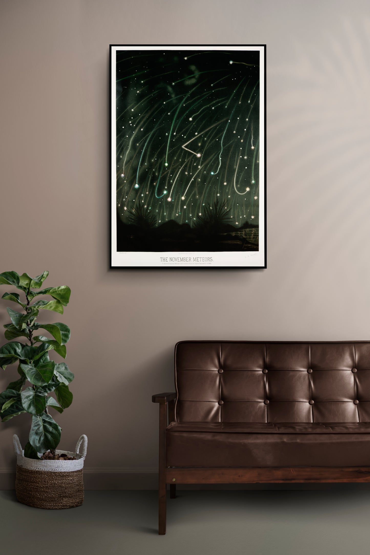 Meteors Art Illustration Poster Print Wall Hanging Decor