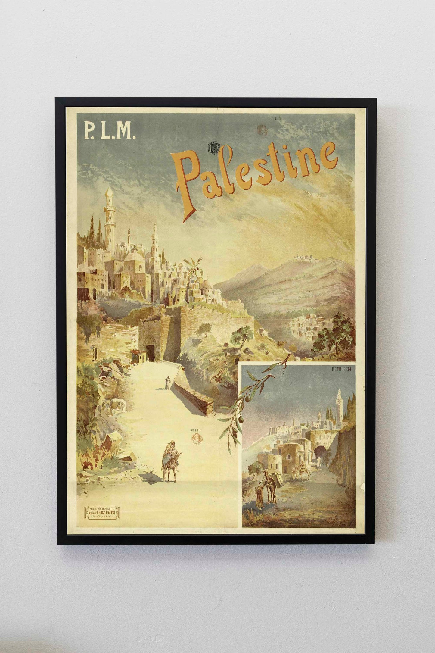 Vintage Palestine Poster | Palestine Travel Poster | Vintage Middle East Travel Poster | Palestine Wall Art | Vintage Travel Poster