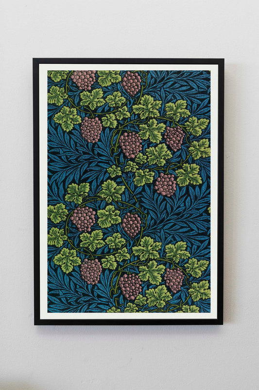 Vine Pattern by William Morris | Floral Wall Art | Pattern Wall Art | Botanical Illustration | Botanical Posters | Grape Vine Illustration