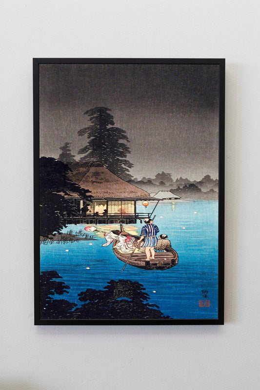 Enjoying Evening Cool by Hiroaki Takahashi Japanese Art Print Poster Wall Hanging Decor A4 A3 A2